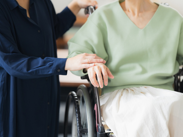 Caregiver with elderly woman